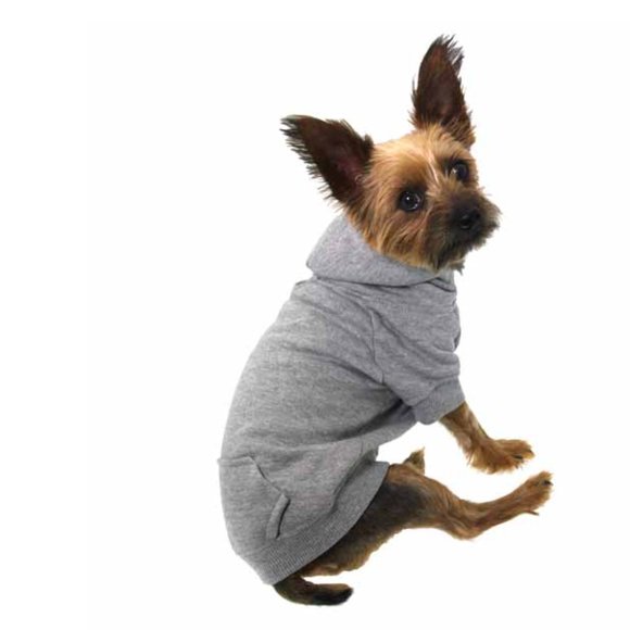 Baxterboo Pet Dog Hoodie Sweater | Athletic Gray - Picture 2 of 10